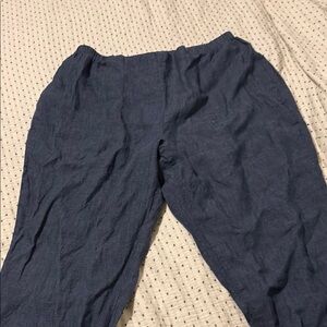 Flax 100% linen capris